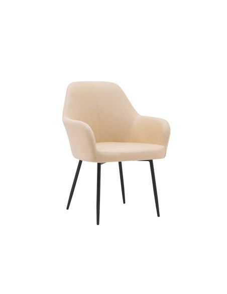 Silla Q-Connect Confidente Siemione Base Metalica Alt Max 820 Anc 570 Prof 580 Color Marron Arena