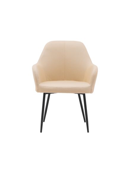 Silla Q-Connect Confidente Siemione Base Metalica Alt Max 820 Anc 570 Prof 580 Color Marron Arena