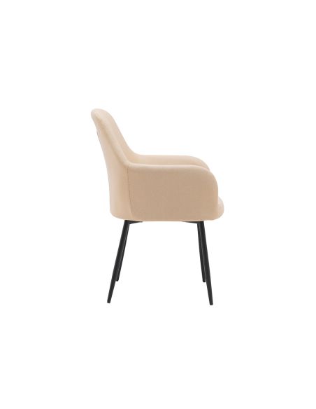 Silla Q-Connect Confidente Siemione Base Metalica Alt Max 820 Anc 570 Prof 580 Color Marron Arena