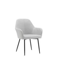 Silla Q-Connect Confidente Siemione Base Metalica Alt Max 820 Anc 570 Prof 580 Color Gris Claro
