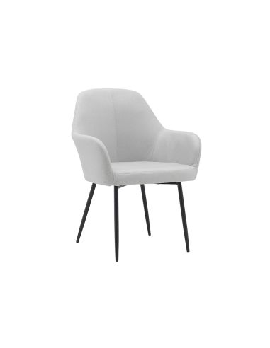 Silla Q-Connect Confidente Siemione Base Metalica Alt Max 820 Anc 570 Prof 580 Color Gris Claro