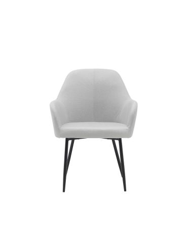 Silla Q-Connect Confidente Siemione Base Metalica Alt Max 820 Anc 570 Prof 580 Color Gris Claro