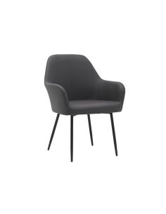 Silla Q-Connect Confidente Siemione Base Metalica Alt Max 820 Anc 570 Prof 580 Color Gris Oscuro