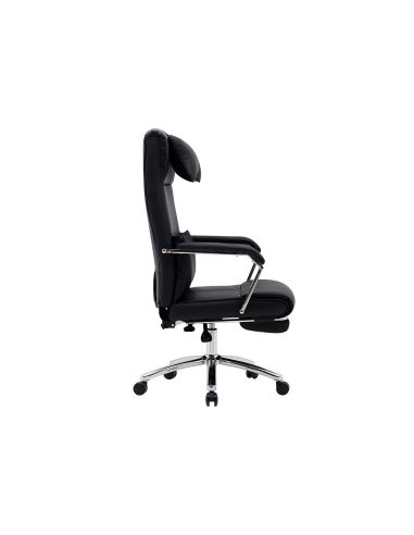 Silla Q-Connect Direccion Ravenna Simil Piel Base Metalica Alt Max 1300 Anc 670 Prof 730 Mm Ruedas Premium