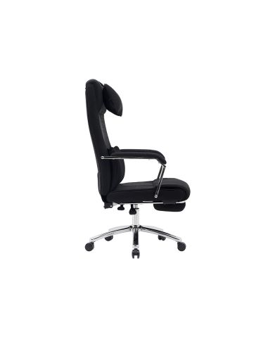 Silla Q-Connect Direccion Ravenna Malla Base Metalica Alt Max 1300 Anc 670 Prof 730 Mm Ruedas Premium Color Negro