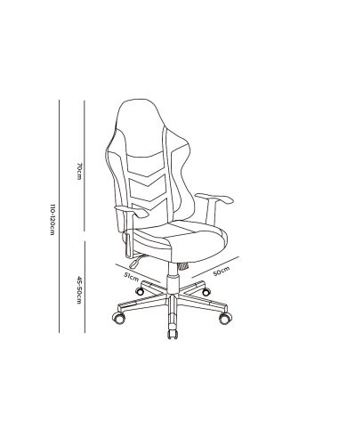 Silla Q-Connect Gaming Orvieto Simil Piel Base Nylon Alt Max 1200 Anc 650 Prof 650 Mm Ruedas Premium Negro Rojo