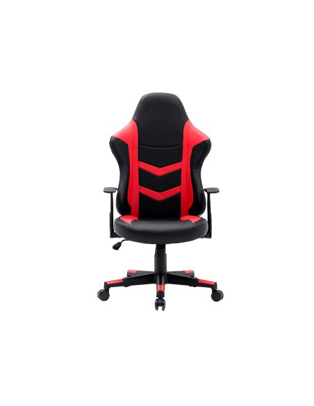 Silla Q-Connect Gaming Orvieto Simil Piel Base Nylon Alt Max 1200 Anc 650 Prof 650 Mm Ruedas Premium Negro Rojo