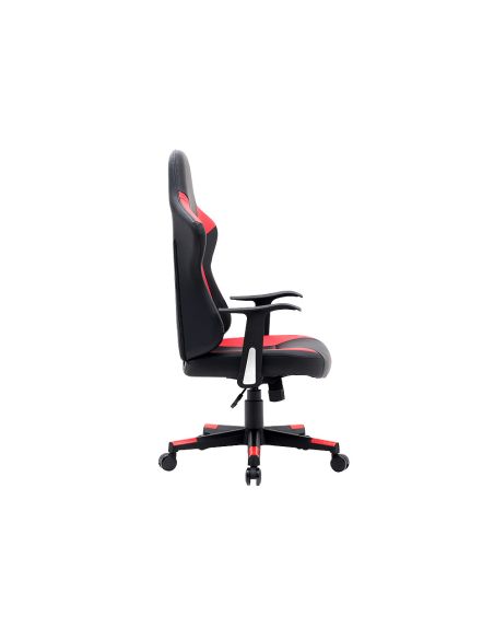 Silla Q-Connect Gaming Orvieto Simil Piel Base Nylon Alt Max 1200 Anc 650 Prof 650 Mm Ruedas Premium Negro Rojo