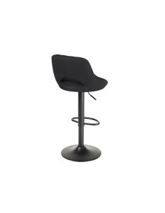 Taburete Alto Rocada Con Asiento Y Respaldo Bajo Tapizado Tela Ignifuga Base Metalica Con Reposapies Color 2
