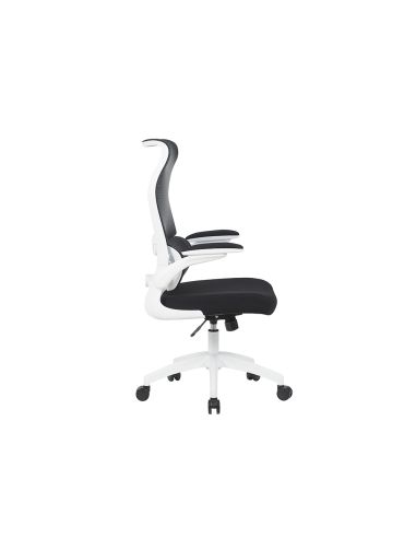 Silla Q-Connect Oficina Catania Malla Alt Max 1230 Mm Anc 510 Mm Prof 490 Mm Ruedas Premium Color Negro Blanco