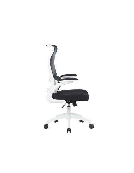 Silla Q-Connect Oficina Catania Malla Alt Max 1230 Mm Anc 510 Mm Prof 490 Mm Ruedas Premium Color Negro Blanco