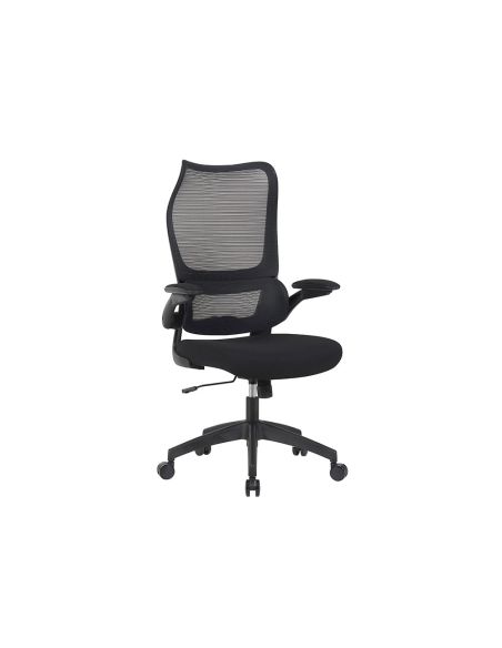 Silla Q-Connect Oficina Catania Malla Alt Max 1230 Mm Anc 510 Mm Prof 490 Mm Ruedas Premium Color Negro