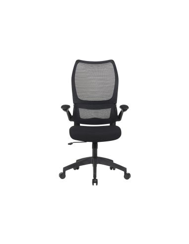 Silla Q-Connect Oficina Catania Malla Alt Max 1230 Mm Anc 510 Mm Prof 490 Mm Ruedas Premium Color Negro