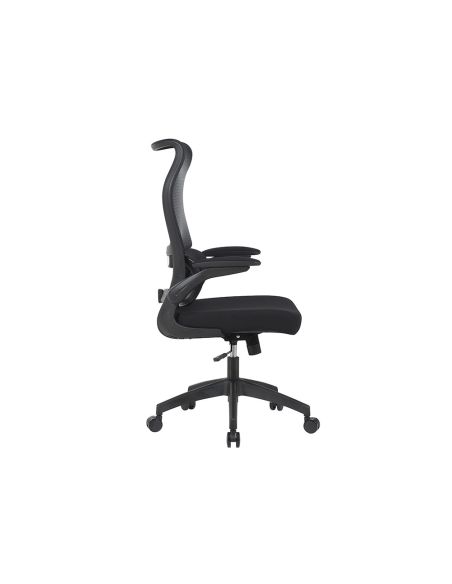 Silla Q-Connect Oficina Catania Malla Alt Max 1230 Mm Anc 510 Mm Prof 490 Mm Ruedas Premium Color Negro
