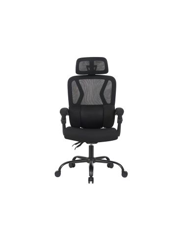 Silla Q-Connect Direccion Reggio Malla Alt Max 1300 Mm Anc 520 Mm Prof 480 Mm Ruedas Premium Color Negro