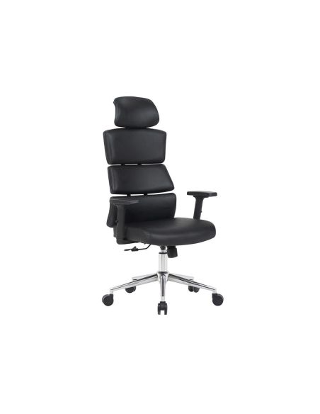 Silla Q-Connect Direccion Aurea Similpiel Alt Max 1400 Mm Anc 520 Mm Prof 510 Mm Ruedas Premium Negro