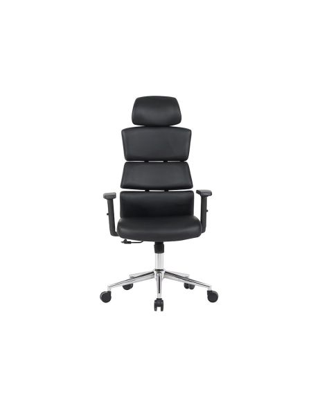 Silla Q-Connect Direccion Aurea Similpiel Alt Max 1400 Mm Anc 520 Mm Prof 510 Mm Ruedas Premium Negro