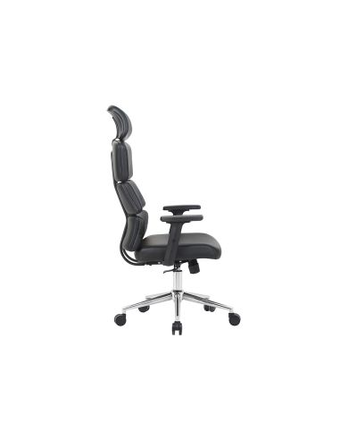 Silla Q-Connect Direccion Aurea Similpiel Alt Max 1400 Mm Anc 520 Mm Prof 510 Mm Ruedas Premium Negro