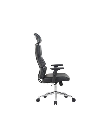 Silla Q-Connect Direccion Aurea Similpiel Alt Max 1400 Mm Anc 520 Mm Prof 510 Mm Ruedas Premium Negro