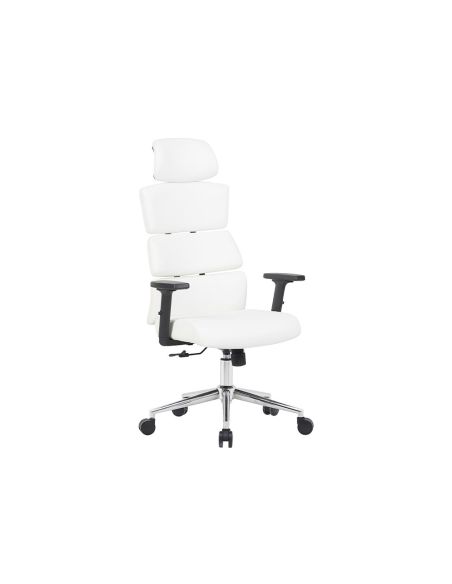 Silla Q-Connect Direccion Aurea Similpiel Alt Max 1400 Mm Anc 520 Mm Prof 510 Mm Ruedas Premium Blanco