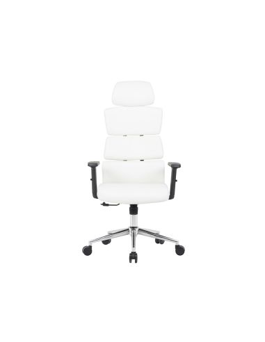 Silla Q-Connect Direccion Aurea Similpiel Alt Max 1400 Mm Anc 520 Mm Prof 510 Mm Ruedas Premium Blanco