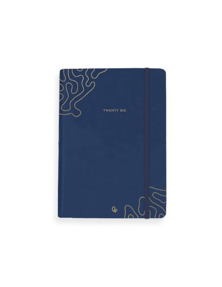 Agenda Encuadernada Liderpapel Efira A5 2026 Dia Pagina Azul Papel 70 Gr Fsc