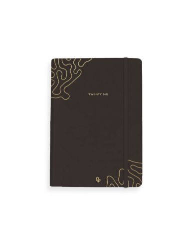 Agenda Encuadernada Liderpapel Efira A5 2026 Dia Pagina Negro Papel 70 Gr Fsc