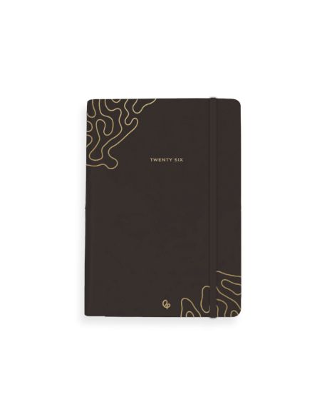 Agenda Encuadernada Liderpapel Efira A5 2026 Dia Pagina Negro Papel 70 Gr Fsc