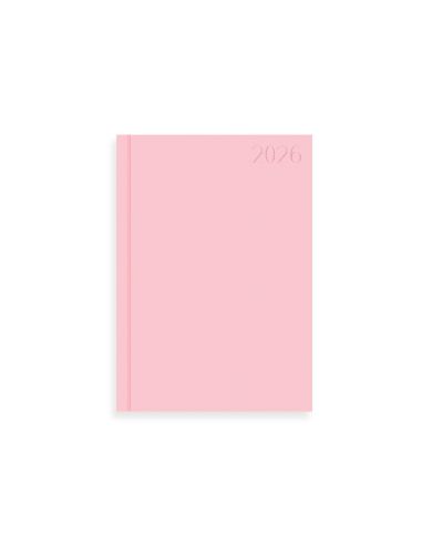 Agenda Encuadernada Liderpapel Corfu A5 2026 Dia Pagina Rosa Papel 60 Gr Fsc