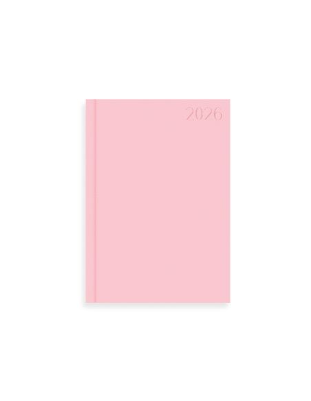 Agenda Encuadernada Liderpapel Corfu A5 2026 Dia Pagina Rosa Papel 60 Gr Fsc