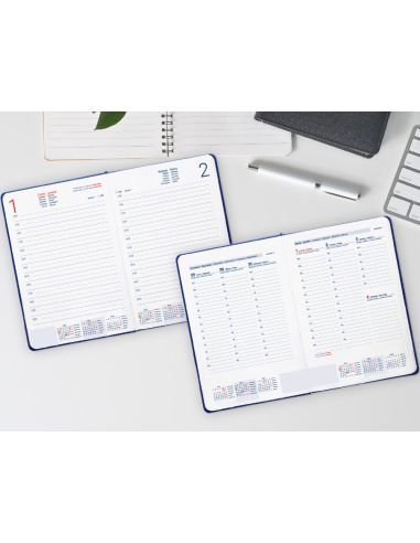 Agenda Encuadernada Liderpapel Corfu A5 2026 Dia Pagina Rosa Papel 60 Gr Fsc