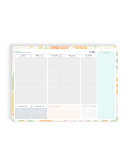 Planning Semanal Liderpapel Joven 2026 29,7X21 Cm Din A4 Con Pegatinas Papel 104 Gr