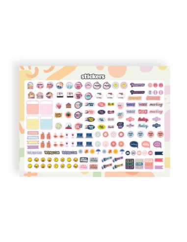 Planning Semanal Liderpapel Joven 2026 29,7X21 Cm Din A4 Con Pegatinas Papel 104 Gr