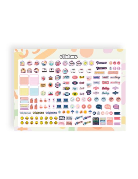 Planning Semanal Liderpapel Joven 2026 29,7X21 Cm Din A4 Con Pegatinas Papel 104 Gr