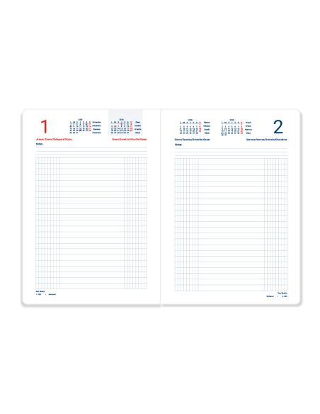 Dietario Liderpapel 2026 Cuarto 150X215 Mm Dia Pagina Color Rojo Papel 70 Gr Fsc
