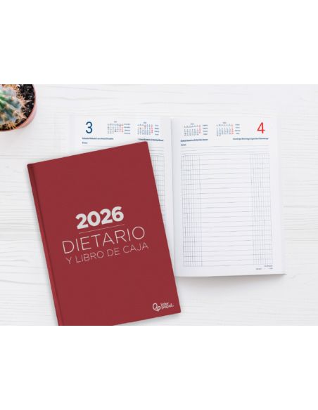 Dietario Liderpapel 2026 Cuarto 150X215 Mm Dia Pagina Color Rojo Papel 70 Gr Fsc