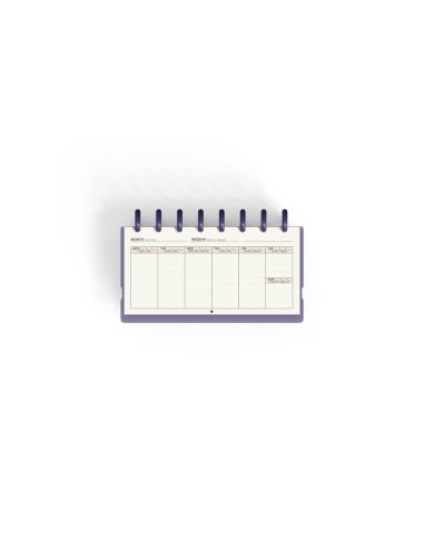 Planificador Carchivo Ingeniox My Week Check List My Week Semanal Malva 105X210 Mm