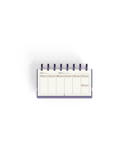 Planificador Carchivo Ingeniox My Week Check List My Week Semanal Malva 105X210 Mm