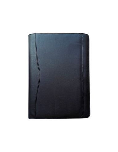 Carpeta Portafolios Q-Connect Cremallera Sin Anillas Con Calculadora Y Bolsa Para Movil Color Negro 260X355 Mm