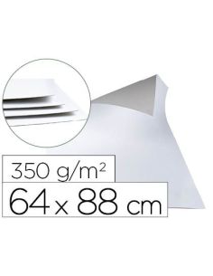Cartoncillo Gris Liderpapel Con Una Cara Blanca 350 Gr 64X88 Cm Paquete De 1 Kg (5 Hojas)