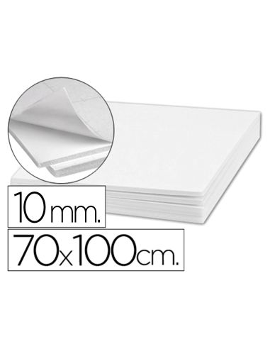 Carton Pluma Liderpapel Blanco Adhesivo 1 Cara 70X100Cm Espesor 10 Mm