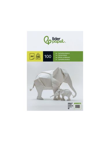 Cartulina Liderpapel A4 240G/M2 Blanco Paquete De 100 Hojas