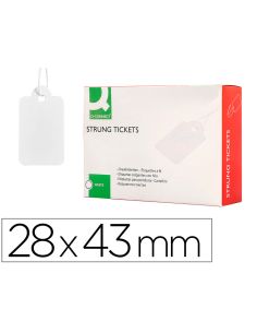 Etiquetas Colgantes Q-Connect 28X43 Mm Caja De 500 Unidades