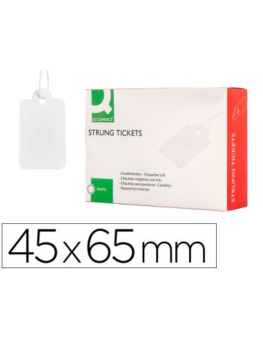 Etiquetas Colgantes Q-Connect 45X65 Mm Caja De 400 Unidades