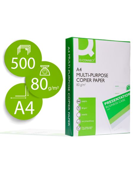 Papel Fotocopiadora Q-Connect Economy Din A4 80 Gramos Paquete De 500 Hojas