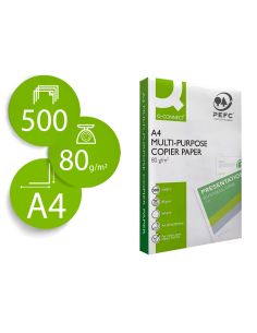 Papel Fotocopiadora Q-Connect Faster Din A4 80 Gramos Paquete De 500 Hojas