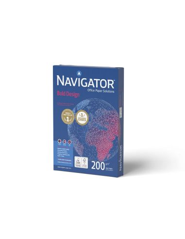 Papel Fotocopiadora Navigator Bold Design Din A4 200 Gr Papel Multiuso Ink-Jet Y Laser Paquete De 150 Hojas|Libreriasalesiana