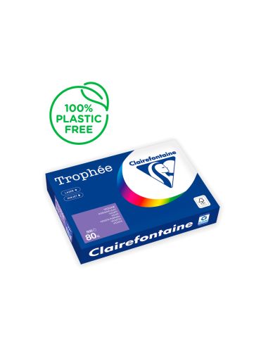 Papel Color Trophee A4 80Gr Violeta Intenso Paquete De 500Hojas