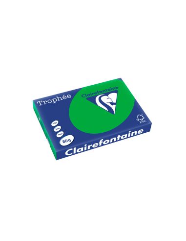 Papel Color Trophee A3 80Gr Verde Intenso Paquete De 500 Hojas