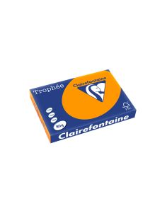Papel Color Trophee A3 80Gr Naranja Intenso Paquete De 500 Hojas